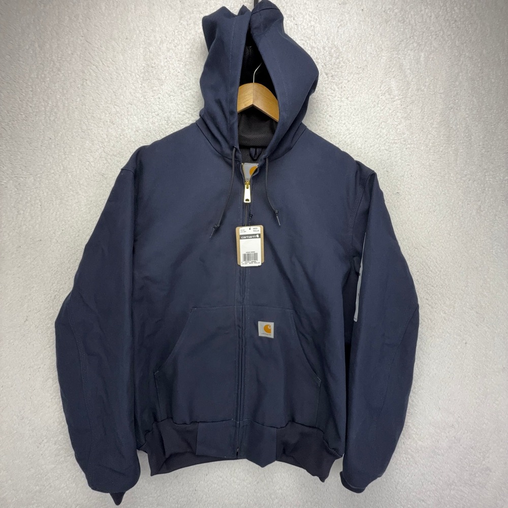 Carhartt Active Jacket Thermal Lined Mens Medium J131 DNY Dark Navy Blue NWT NOS